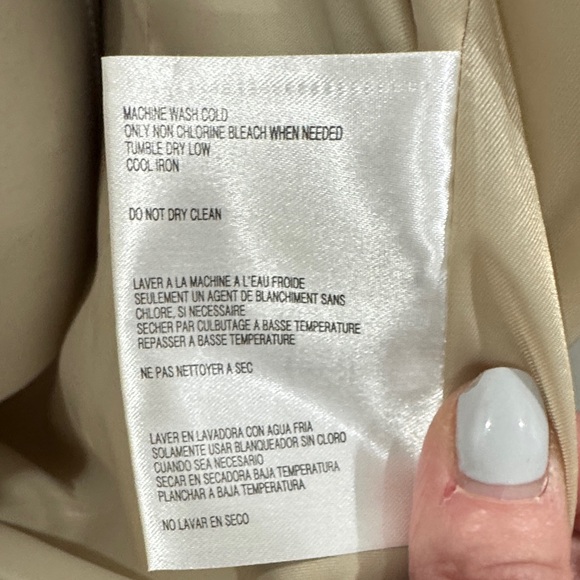 NWT Michael Kors Trench Coat – Beige, Size XL - Picture 16 of 16